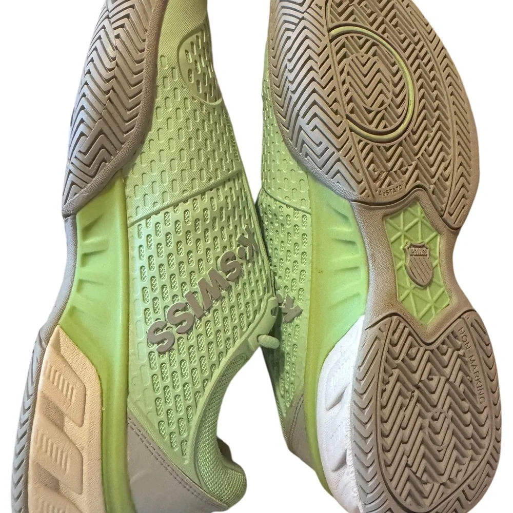 K-Swiss Women’s Court Shoes Green Grey Non Marking Indoor SZ 9 - Picture 15 of 16